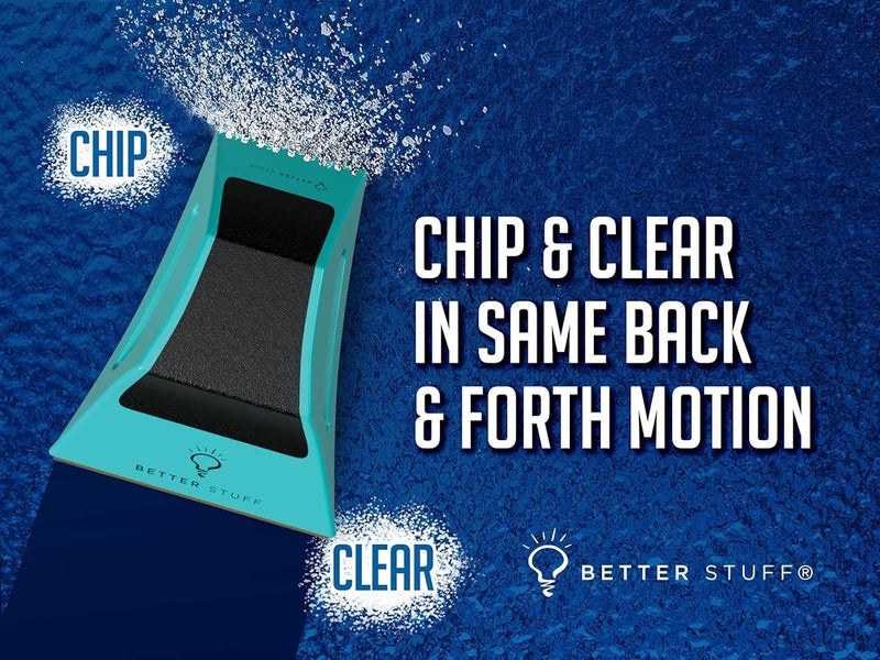 BETTER STUFF Store The Better Ice Scraper for Car Windshield | Fast, Efficient, Ergonomic | Magically Remove Ice and Frost from Auto Window | Patented Shape Shifting Technology | Durable Brass Edge | Compact | Pack of 1 - Image 2